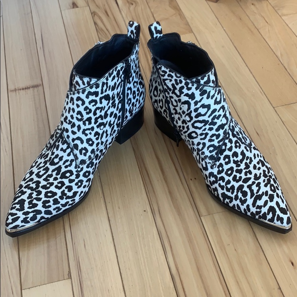 Marc Fisher Ltd Leopard Print Booties - image 2